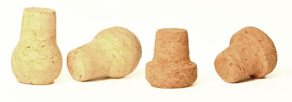Mushroom Corks made from agglomerate cork in any size by Sumerbex