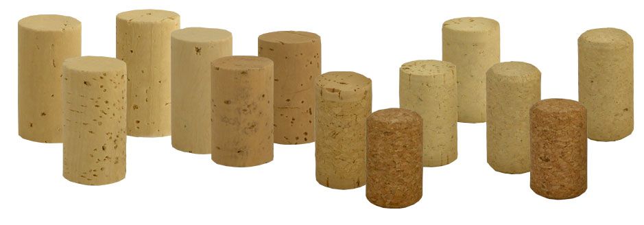 Natural and Agglomerated Cylindrical Cork Stoppers by Sumbermex