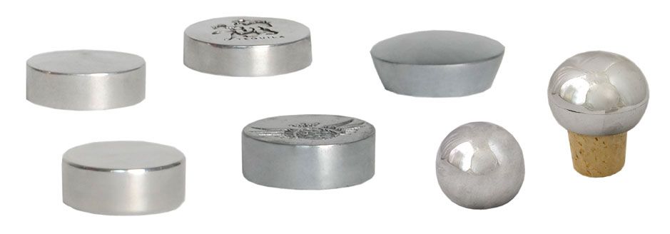 Tapas de Aluminio | Tapas Disponibles con o sin Corcho | Subermex